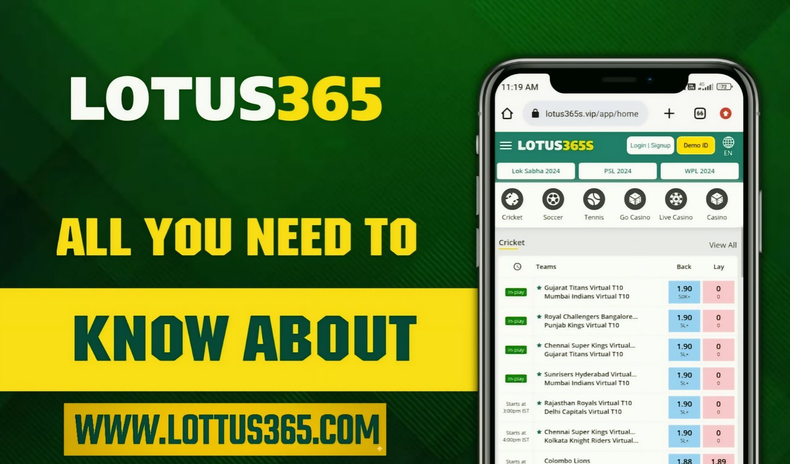 Lotus365 Signup